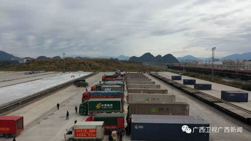 廣西第三班支援湖北果蔬物資直達(dá)冷鏈專列在桂林發(fā)車